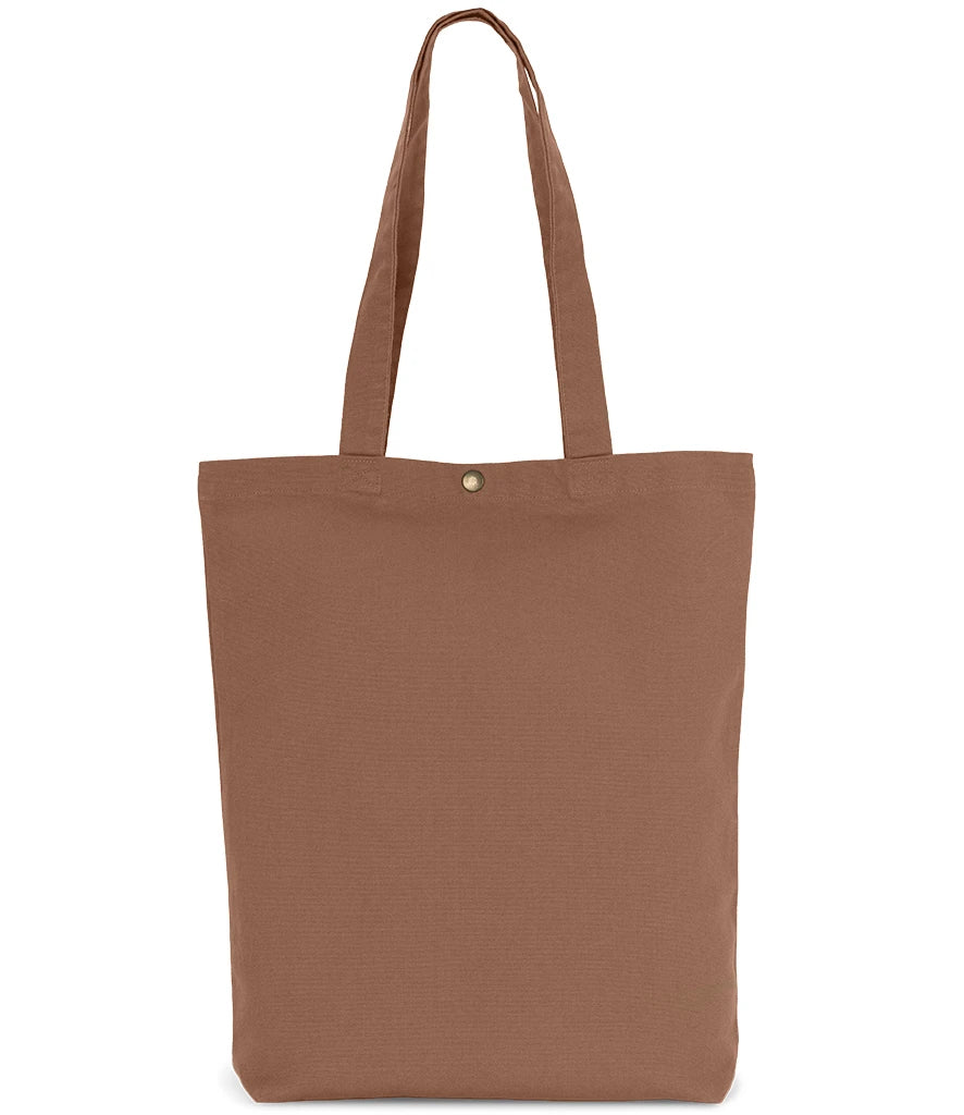 Kimood KI3213 Washed Cotton Tote Bag