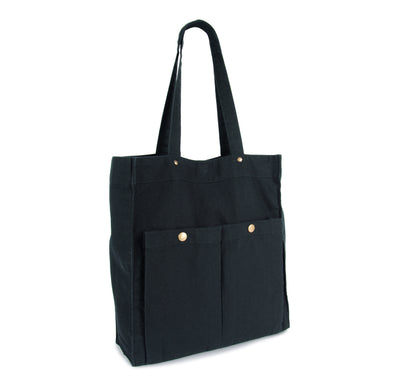 Kimood KI3215 Washed Cotton Bag With Pockets