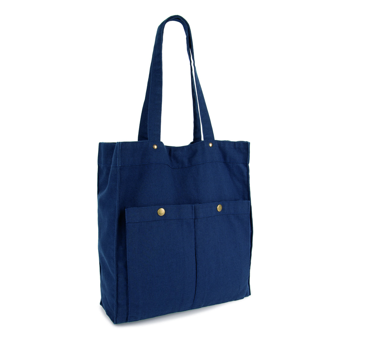 Kimood KI3215 Washed Cotton Bag With Pockets