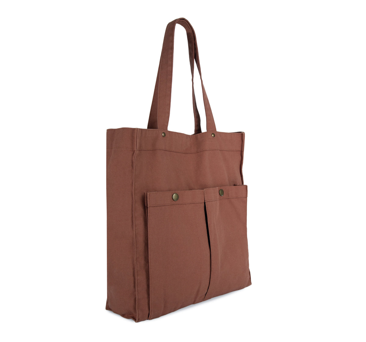 Kimood KI3215 Washed Cotton Bag With Pockets