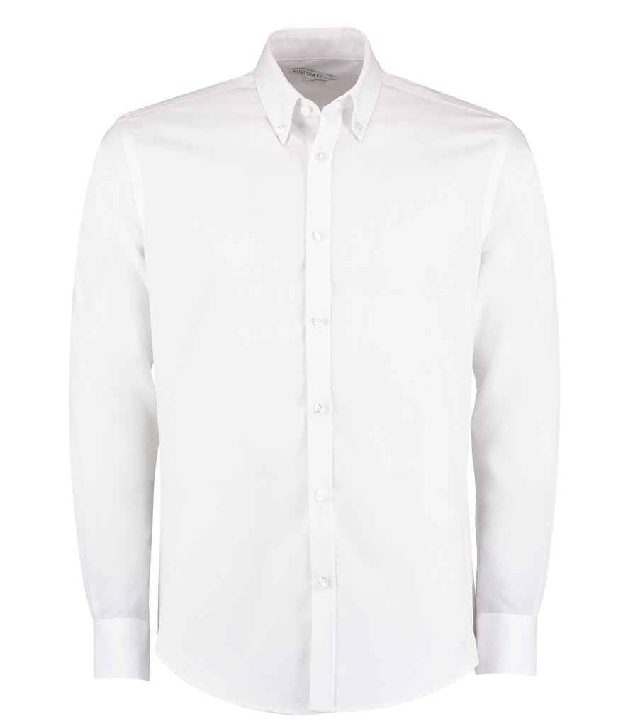 Kustom Kit KK139 Long Sleeve Slim Fit Oxford Twill Non-Iron Shirt 100% cotton twill - COOZO