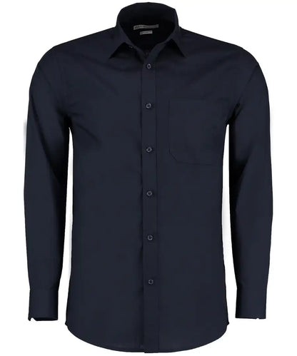 Kustom Kit Tailored Fit Long Sleeve Poplin Shirt Main color KK142 - COOZO