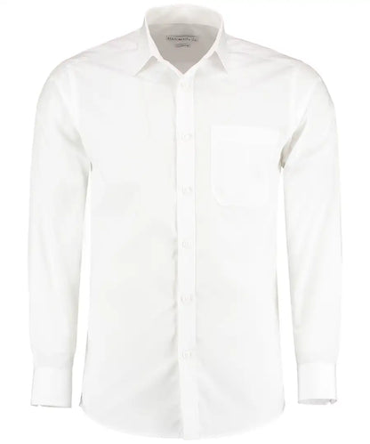 Kustom Kit Tailored Fit Long Sleeve Poplin Shirt Main color KK142 - COOZO