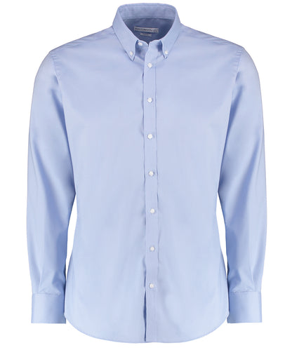 Kustom Kit KK182 Slim Fit Long Sleeve Stretch Oxford Shirt - COOZO