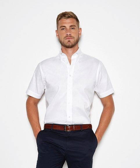 Kustom Kit KK187 Premium Short Sleeve Tailored Oxford Shirt - COOZO