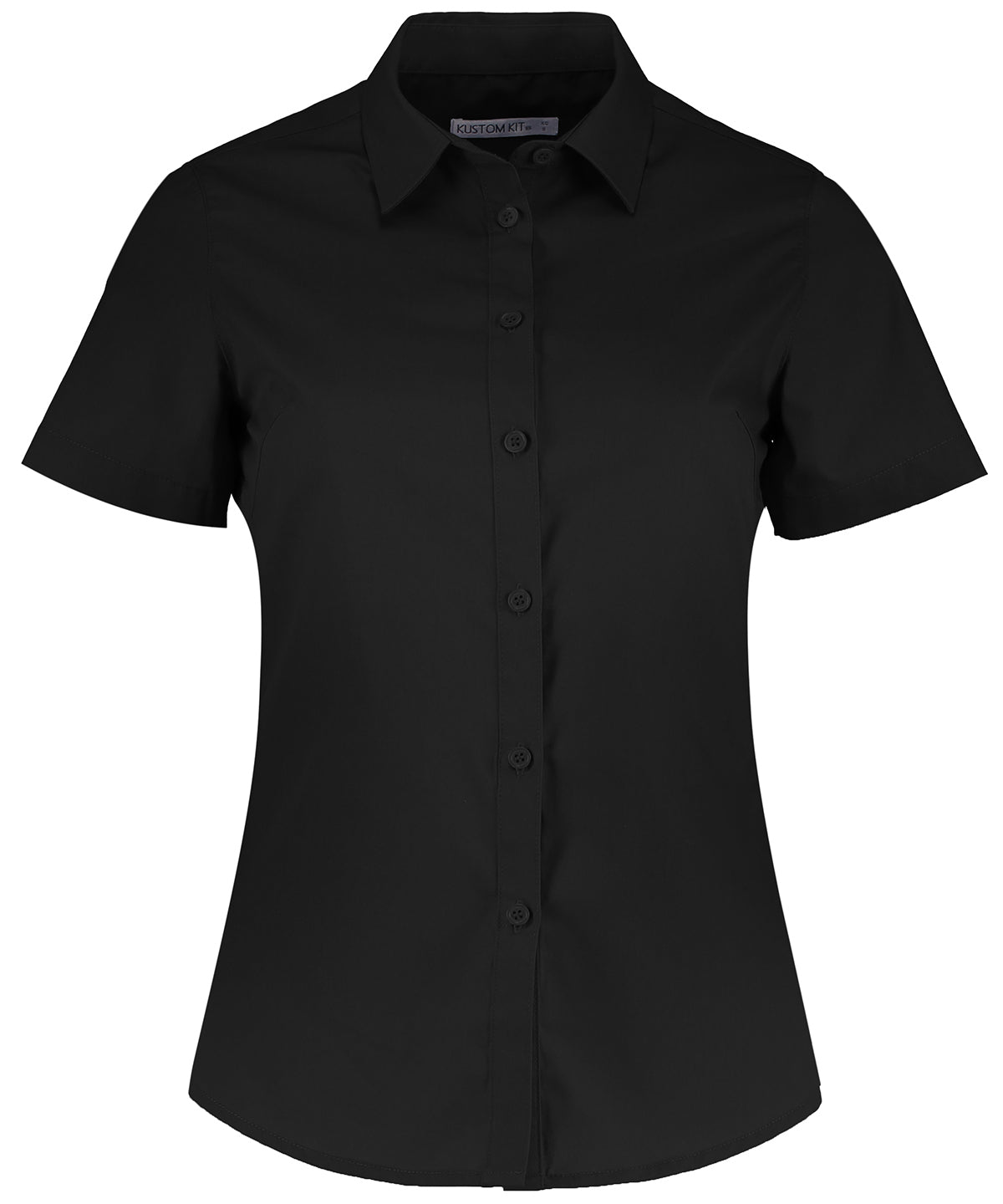 Kustom Kit KK241 Tailored Fit Short Sleeve Poplin Shirt Fused soft stand-up collar - COOZO