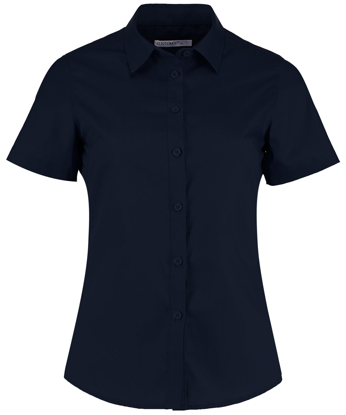 Kustom Kit KK241 Tailored Fit Short Sleeve Poplin Shirt Fused soft stand-up collar - COOZO