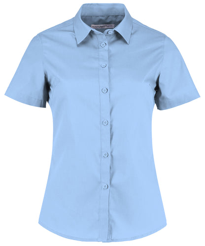 Kustom Kit KK241 Tailored Fit Short Sleeve Poplin Shirt Fused soft stand-up collar - COOZO