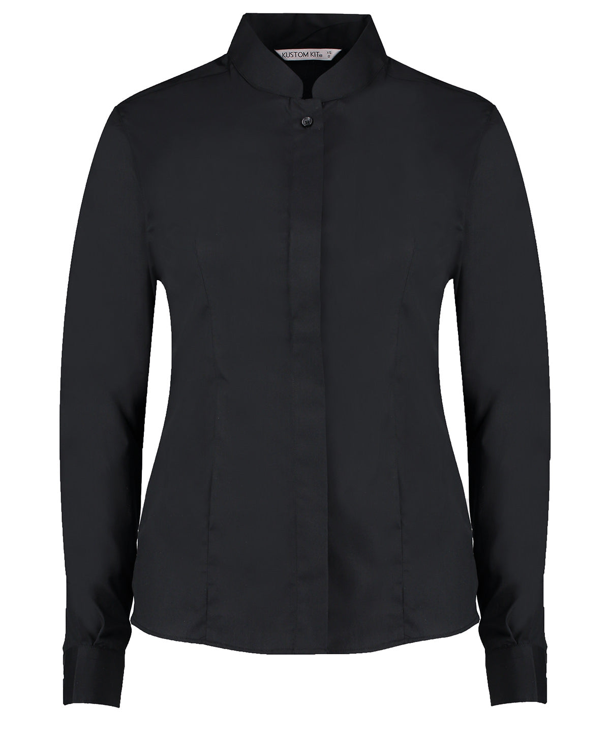 Kustom Kit KK261 Ladies Long Sleeve Tailored Mandarin Collar Shirt - COOZO
