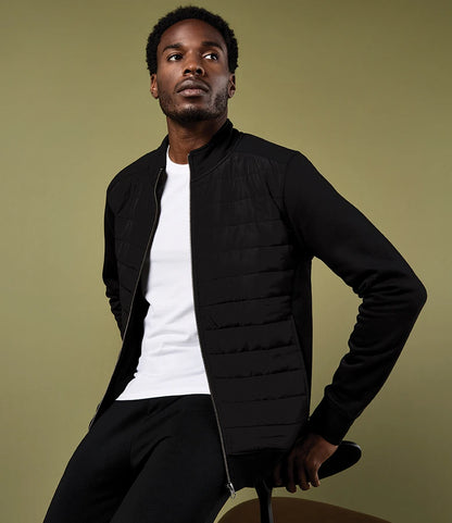 COOZO-Kustom Kit Regular Fit Quilted Full Zip Sweat Jacket