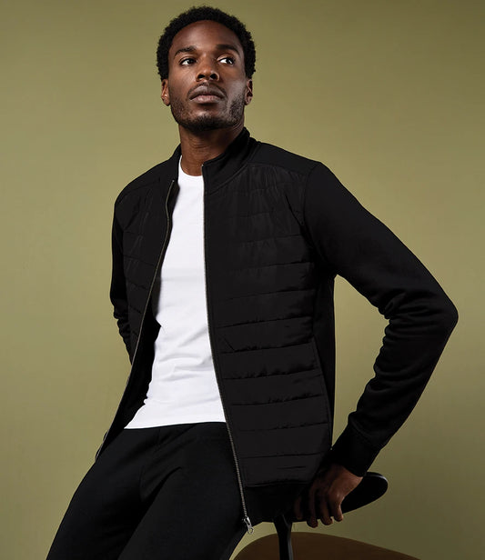 COOZO-Kustom Kit Regular Fit Quilted Full Zip Sweat Jacket