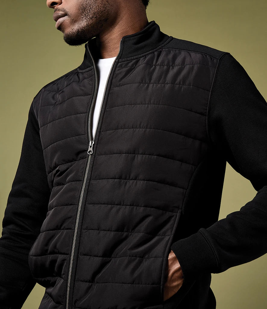 COOZO-Kustom Kit Regular Fit Quilted Full Zip Sweat Jacket