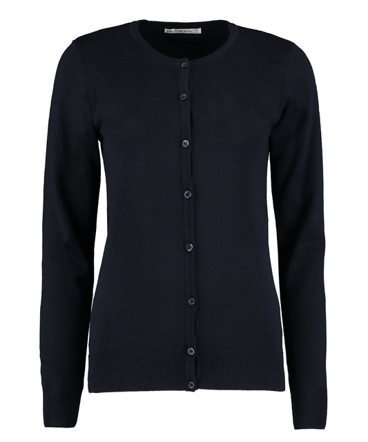 Kustom Kit KK355 Women's Arundel crew neck cardigan long sleeve (classic fit) - COOZO