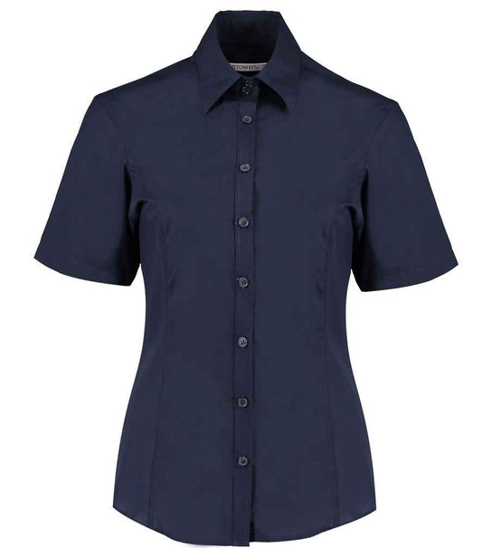 Kustom Kit KK742 Tailored Fit Short Sleeve Business Shirt Fused stand up collar - COOZO