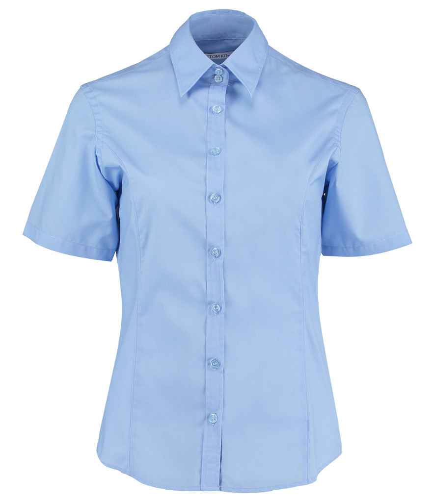 Kustom Kit KK742 Tailored Fit Short Sleeve Business Shirt Fused stand up collar - COOZO