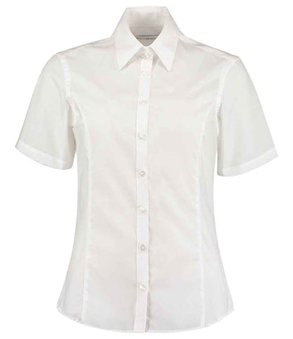 Kustom Kit KK742 Tailored Fit Short Sleeve Business Shirt Fused stand up collar - COOZO