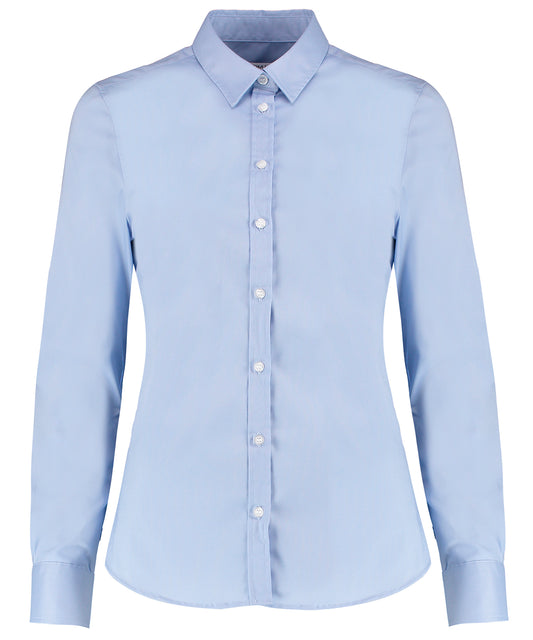 Kustom Kit KK782 Ladies Long Sleeve Tailored Stretch Oxford Shirt - COOZO