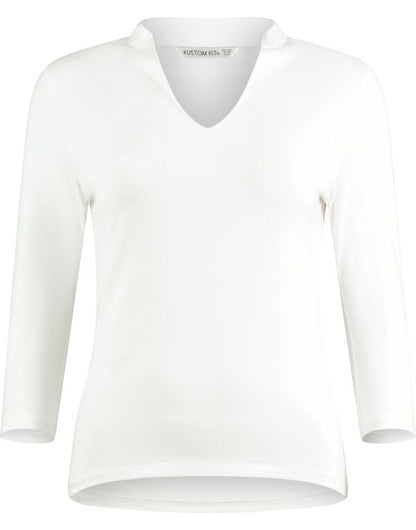 Kustom Kit KK785 Womens Regular Fit Mandarin Collar Top - COOZO