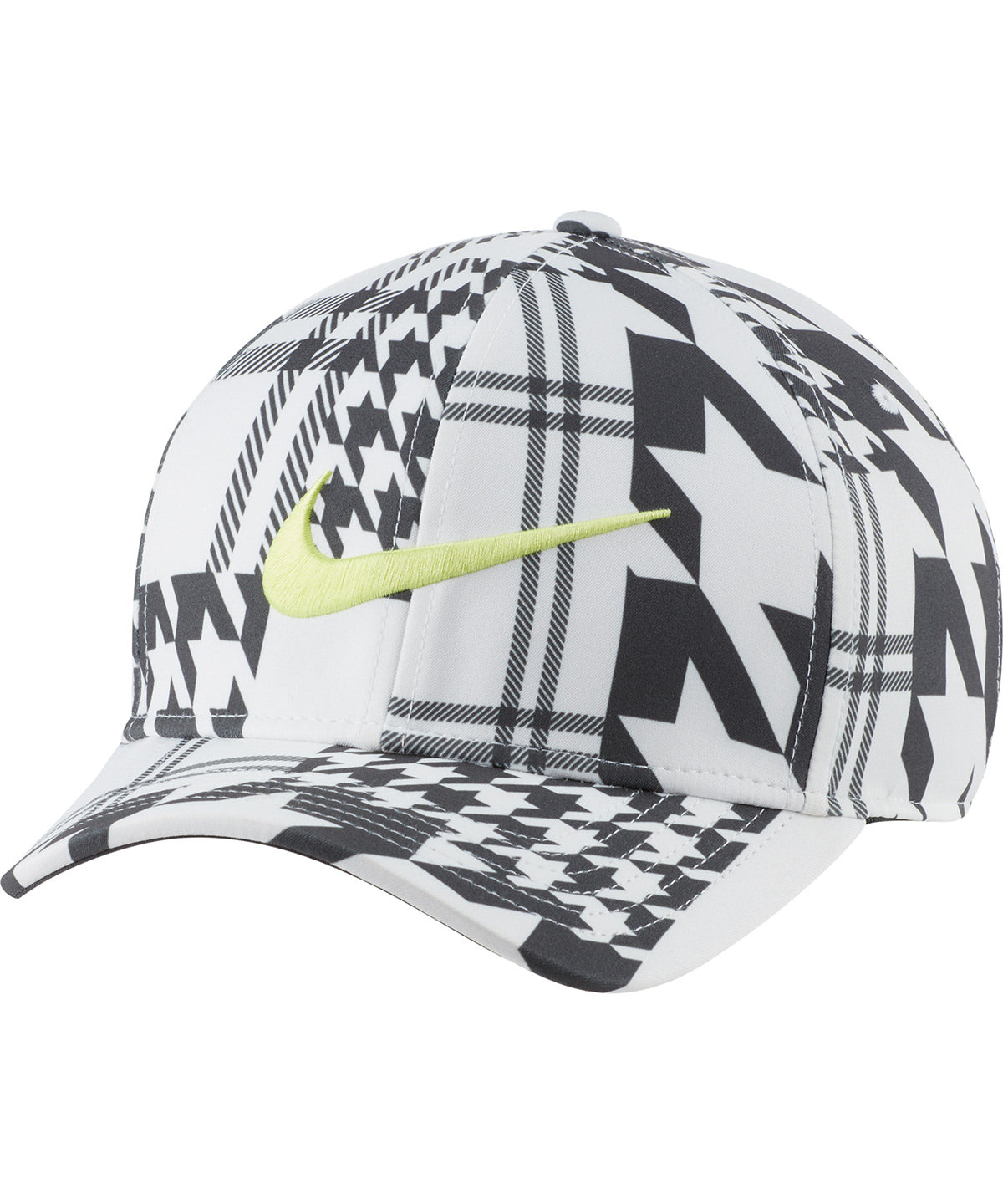 Nike DA3386 Arobill CLC99 cap mixed-and-matched design iconic houndstooth with classic plaid - COOZO