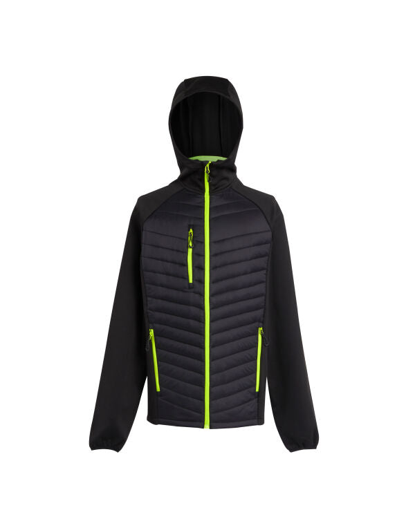Regatta TRA549 Navigate Hybrid Hooded Showerproof and windproof Jacket - COOZO
