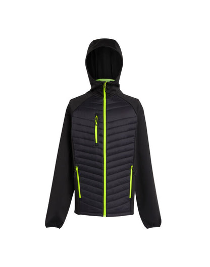 Regatta TRA549 Navigate Hybrid Hooded Showerproof and windproof Jacket - COOZO