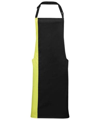 Premier PR162 Contrast Bib Apron - COOZO
