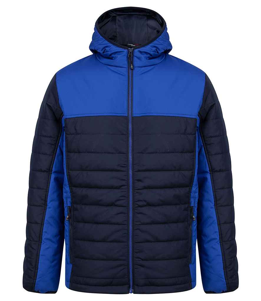 Finden & Hales LV660 HOODED CONTRAST PADDED JACKET - COOZO