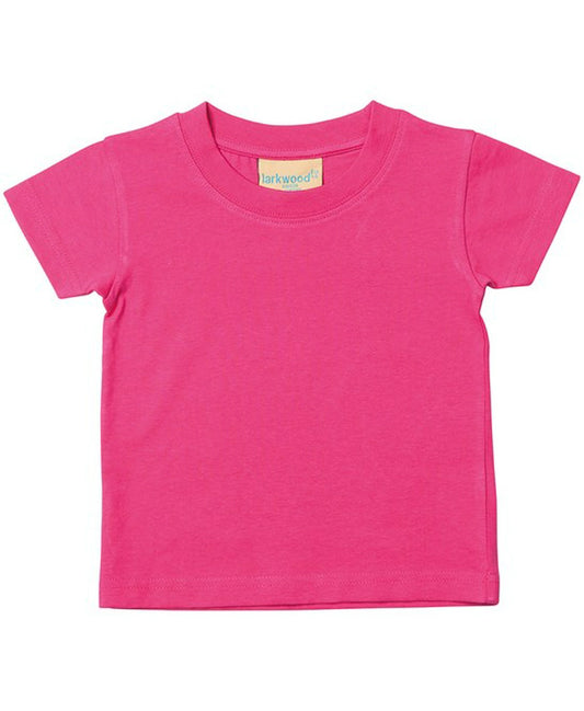 Larkwood LW020 Baby/Toddler lightweight crew neck T-Shirt 100% Cotton single Jersey Light Color - COOZO