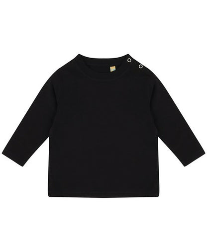 Larkwood LW021 Baby/Toddler crew neck Long Sleeve T-Shirt 100% Cotton single Jersey
