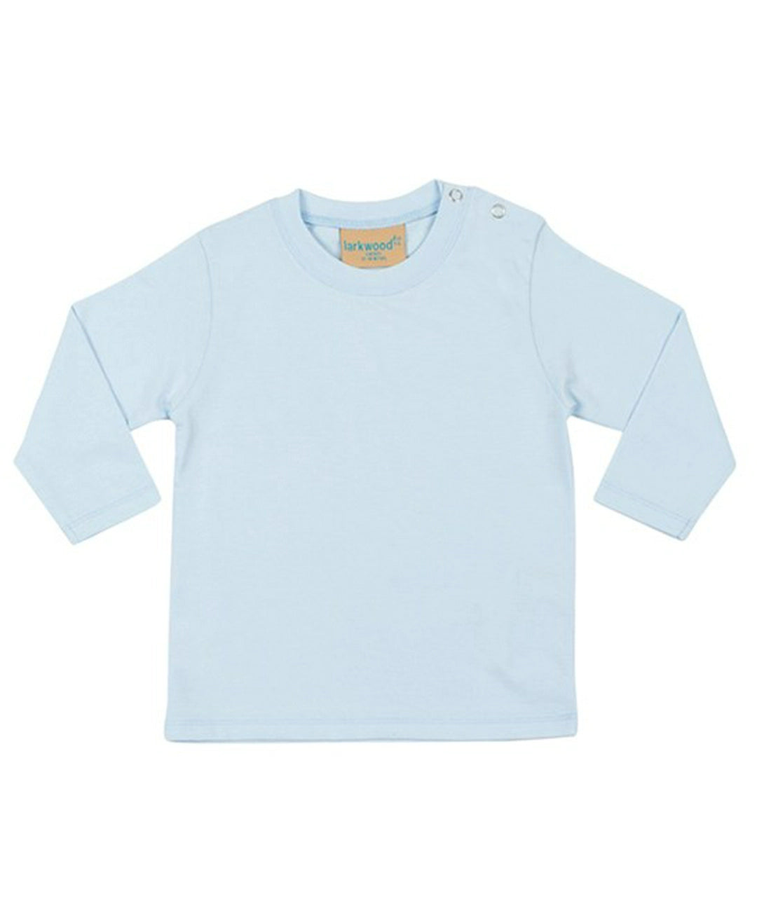 Larkwood LW021 Baby/Toddler crew neck Long Sleeve T-Shirt 100% Cotton single Jersey