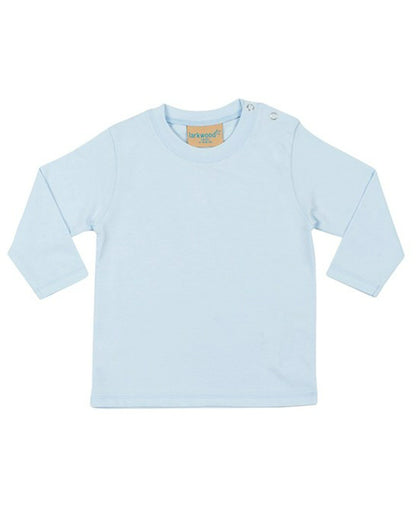 Larkwood LW021 Baby/Toddler crew neck Long Sleeve T-Shirt 100% Cotton single Jersey