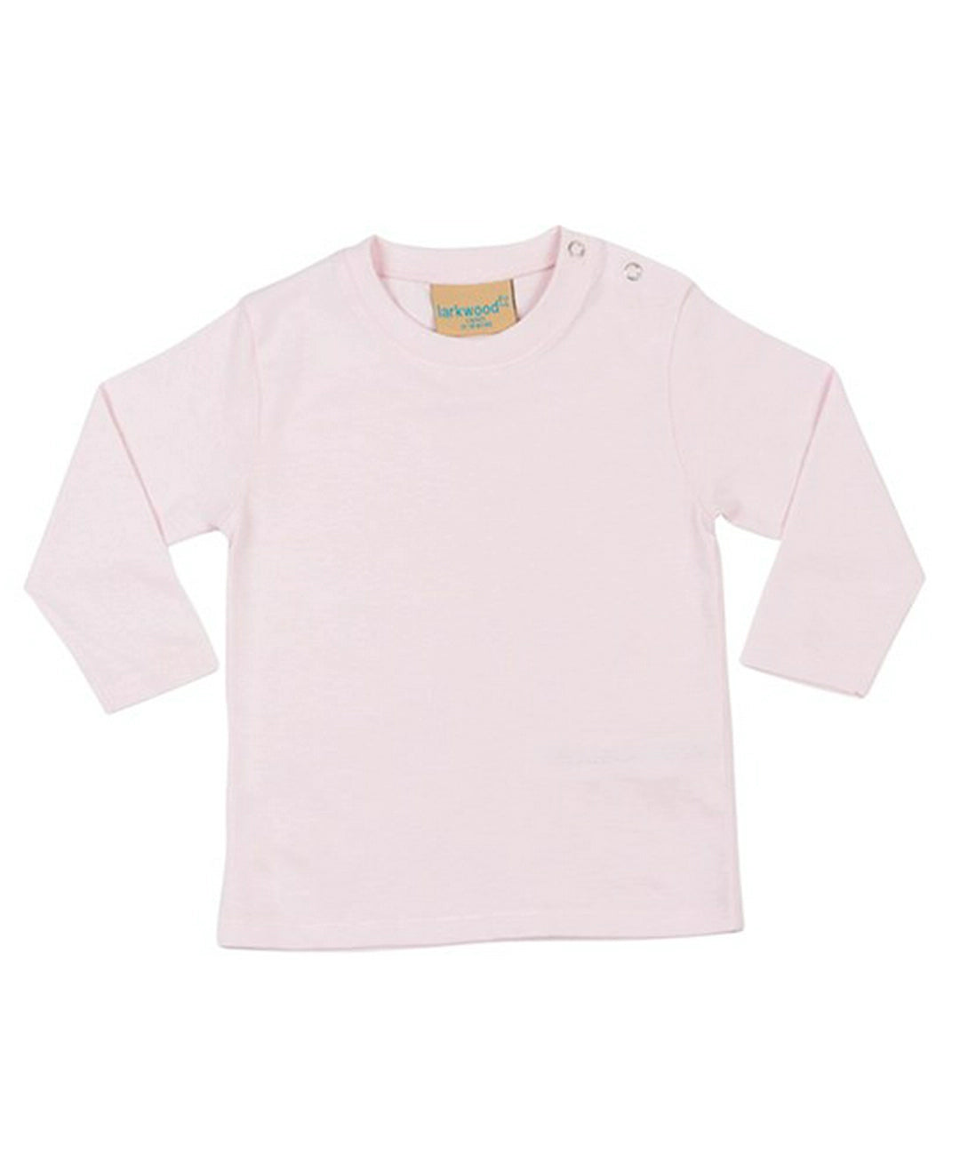 Larkwood LW021 Baby/Toddler crew neck Long Sleeve T-Shirt 100% Cotton single Jersey