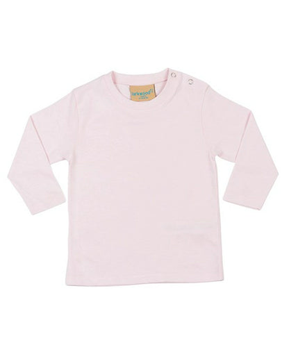 Larkwood LW021 Baby/Toddler crew neck Long Sleeve T-Shirt 100% Cotton single Jersey