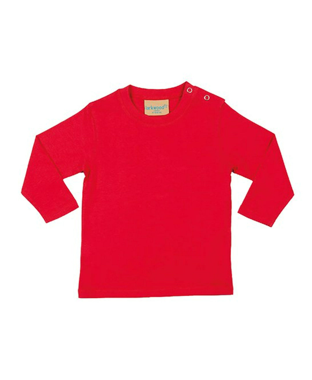 Larkwood LW021 Baby/Toddler crew neck Long Sleeve T-Shirt 100% Cotton single Jersey