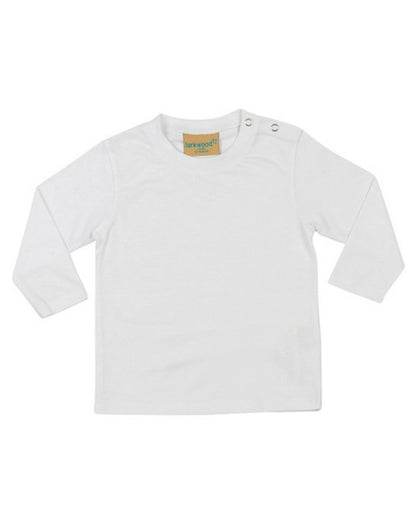 Larkwood LW021 Baby/Toddler crew neck Long Sleeve T-Shirt 100% Cotton single Jersey