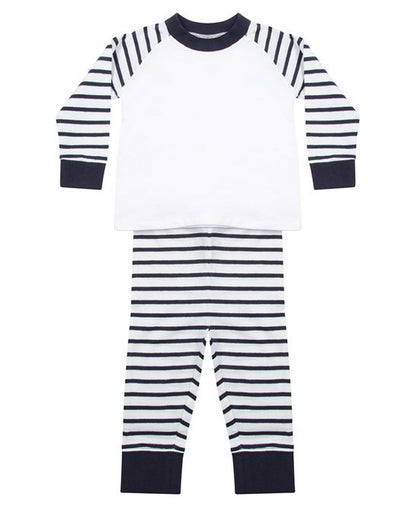 Larkwood LW072 Baby/Toddler Striped Pyjamas - COOZO