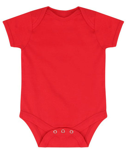Larkwood LW500 Essential Short Sleeve Baby Bodysuit 100% Cotton single Jersey - COOZO