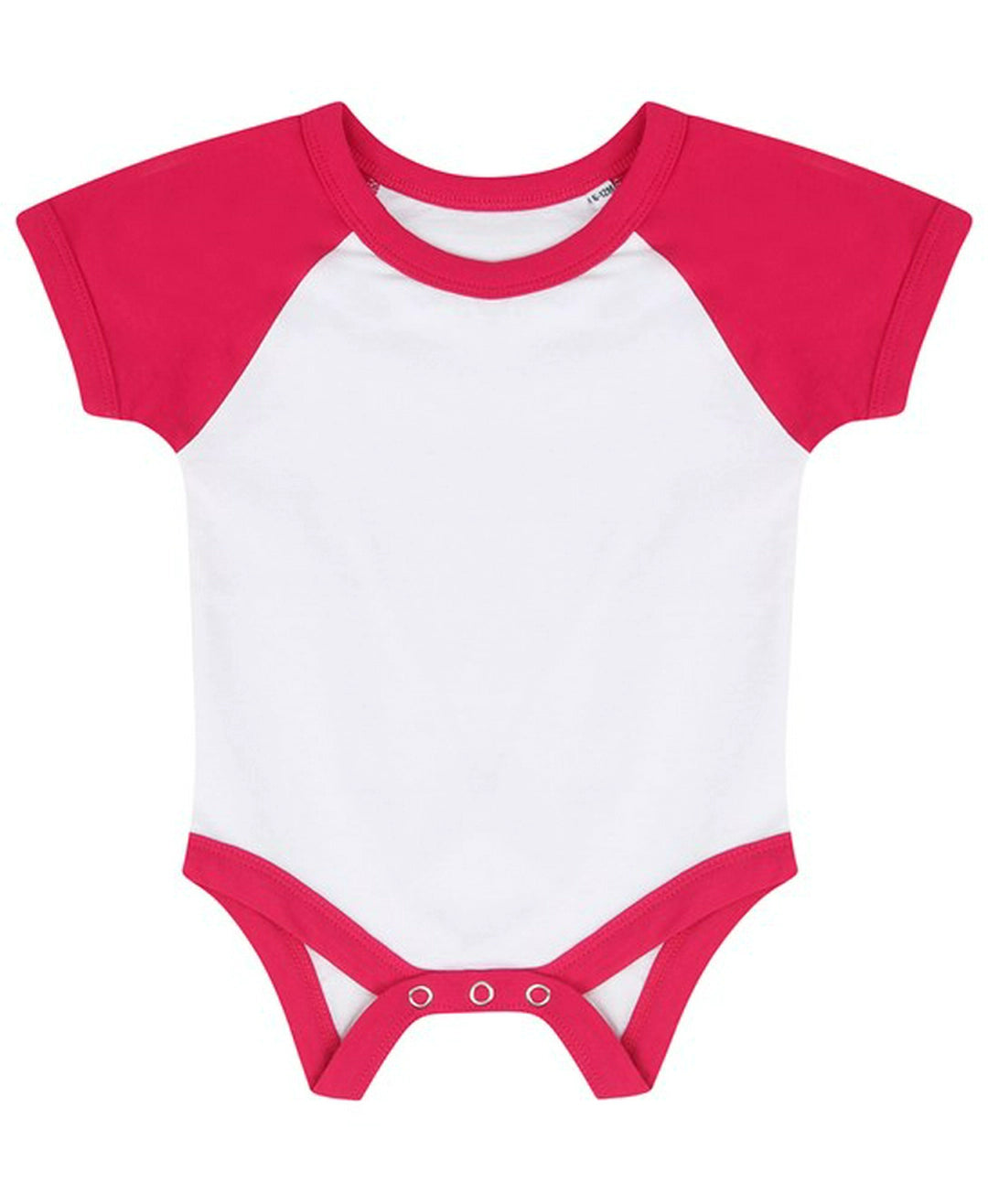 Larkwood LW502 Essential Short Sleeve Baby Baseball Bodysuit - COOZO