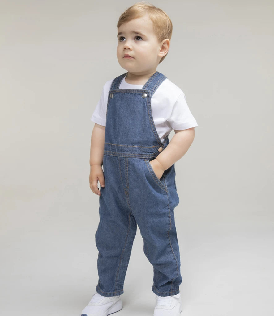 Larkwood LW700 Kids Denim Dungarees - COOZO
