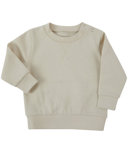 Larkwood LW800 Kids Sustainable Sweatshirt V detail at front neck - COOZO