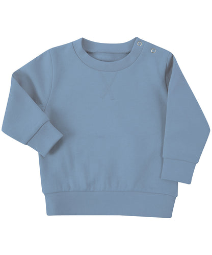 Larkwood LW800 Kids Sustainable Sweatshirt V detail at front neck - COOZO