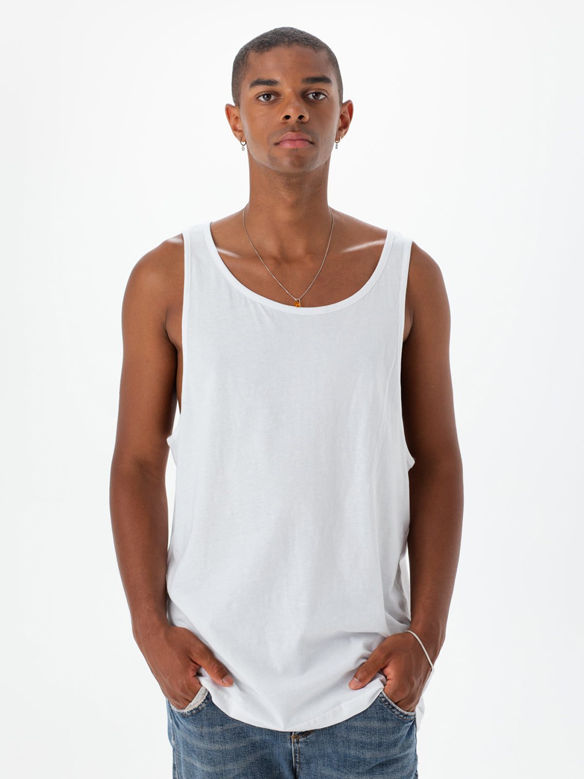 Mantis M133 One by Unisex Drop Armhole Vest Top Outlet