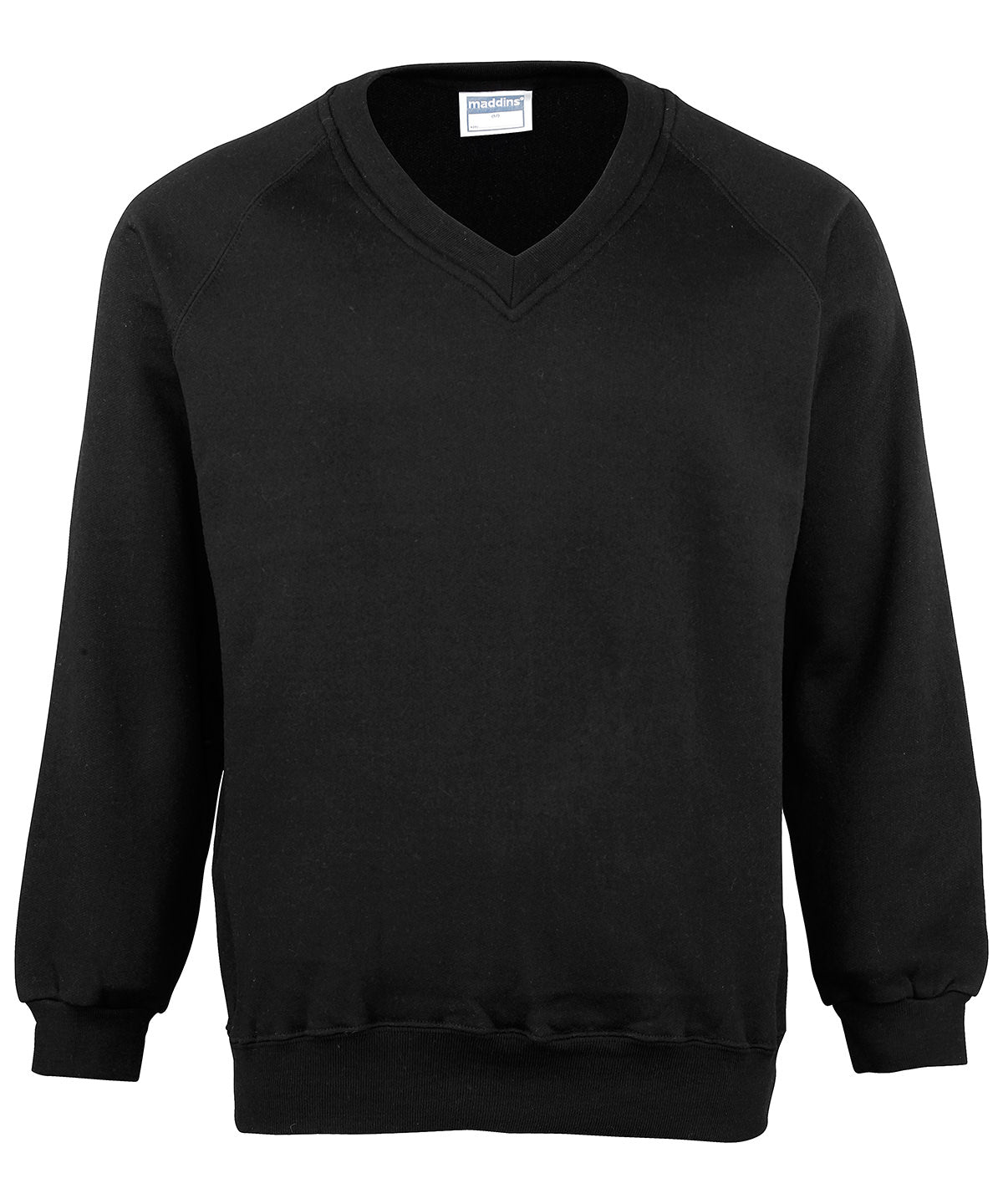Maddins MD02B Kids Coloursure v-neck sweatshirt for everyday school wear or after school activities - COOZO