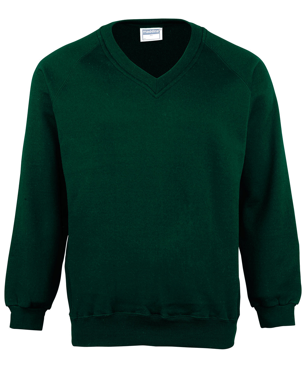 Maddins MD02B Kids Coloursure v-neck sweatshirt for everyday school wear or after school activities - COOZO