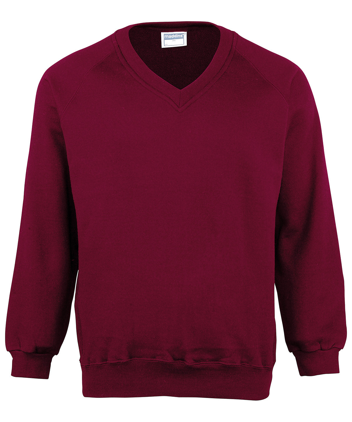 Maddins MD02B Kids Coloursure v-neck sweatshirt for everyday school wear or after school activities - COOZO