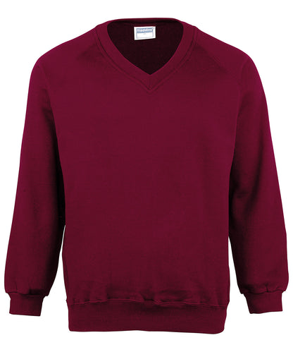 Maddins MD02B Kids Coloursure v-neck sweatshirt for everyday school wear or after school activities - COOZO
