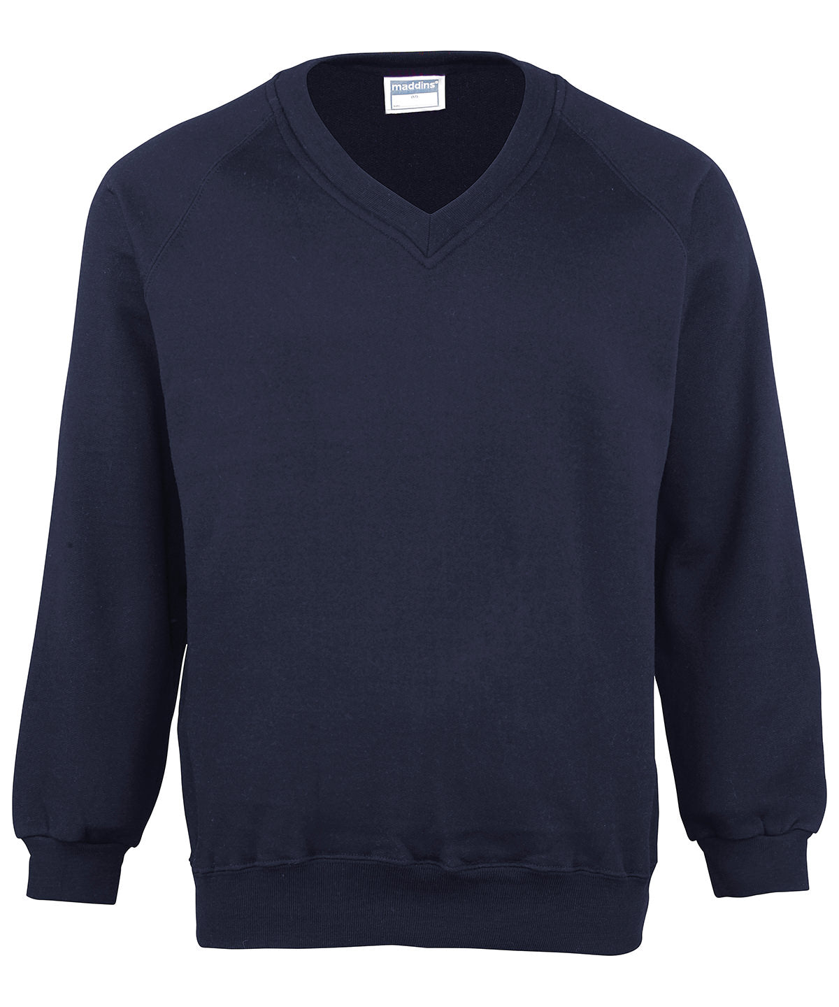 Maddins MD02B Kids Coloursure v-neck sweatshirt for everyday school wear or after school activities - COOZO