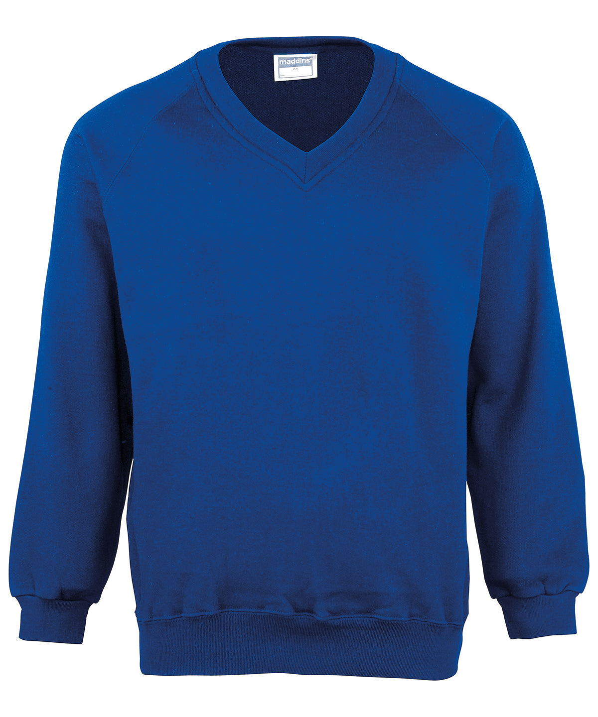 Maddins MD02B Kids Coloursure v-neck sweatshirt for everyday school wear or after school activities - COOZO