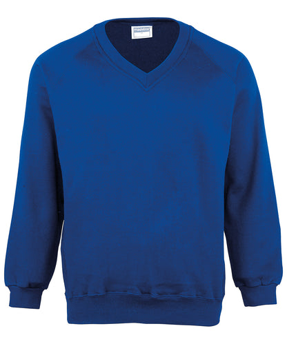 Maddins MD02B Kids Coloursure v-neck sweatshirt for everyday school wear or after school activities - COOZO