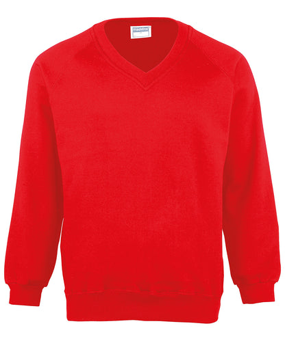 Maddins MD02B Kids Coloursure v-neck sweatshirt for everyday school wear or after school activities - COOZO